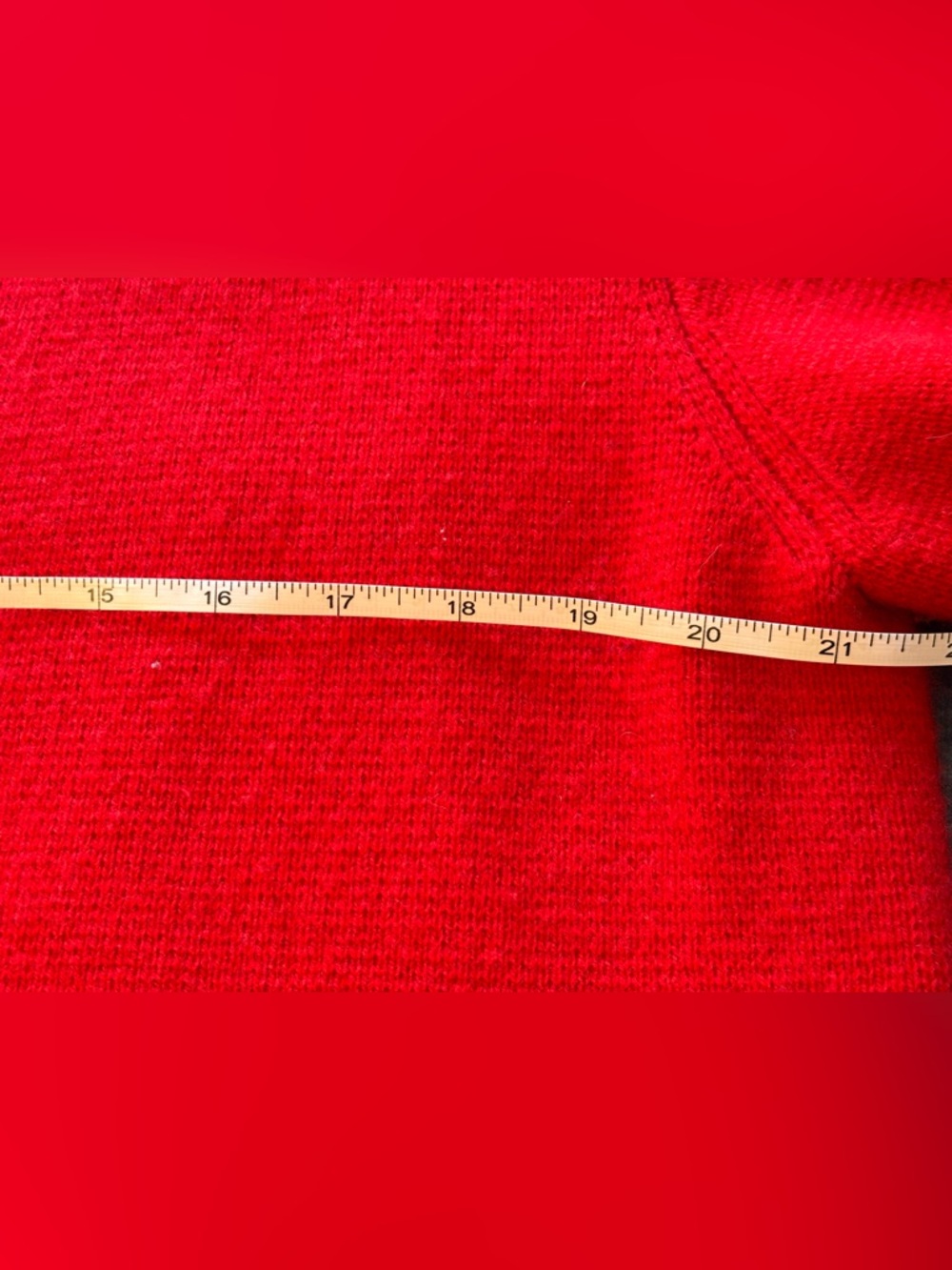Zara 100% Wool Red Oversized V-Neck Button Cardigan Women’s Size Medium - Picture 8 of 10